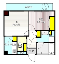 グランスイート代々木 5階 間取り図