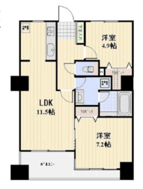 パークテラス恵比寿 804 間取り図