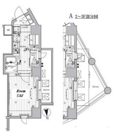 メイクスデザイン神楽坂 901 間取り図