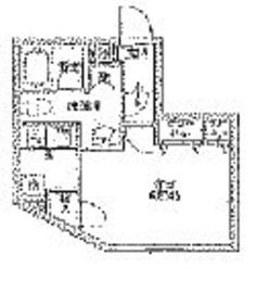 パセオ新宿 401 間取り図