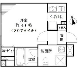 リベルタ東新宿 403 間取り図