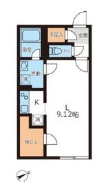 パセオ新宿 204 間取り図