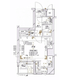 パレステュディオ麻布イースト 2階 間取り図