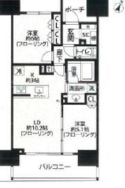 シティハウス文京千石駅前 10階 間取り図