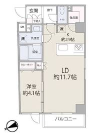 クレヴィスタ文京江戸川橋 206 間取り図