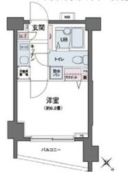 エコロジー都立大学レジデンス 712 間取り図