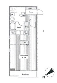 パシフィックコート目黒南 101 間取り図