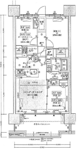 シティテラス品川イースト 14階 間取り図