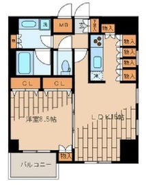 ナーベルお茶の水 1305 間取り図