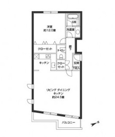 カスタリア西麻布霞町 401 間取り図