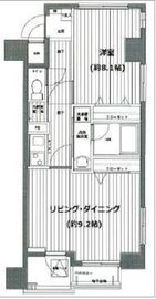 グランド・ガーラ麻布十番 9階 間取り図