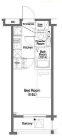 パークキューブ笹塚 202 間取り図