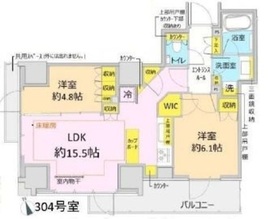 パークリュクス虎ノ門 3階 間取り図