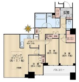 アトラスタワー茗荷谷 17階 間取り図