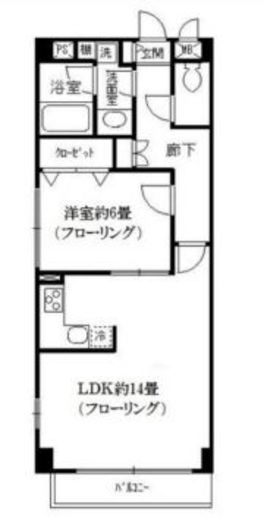 ガーデンクレスト 205 間取り図