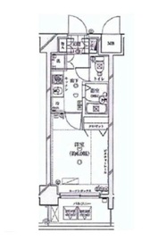 ガリシア早稲田 1階 間取り図