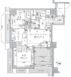 グランドメゾン新宿弁天町 1階 間取り図