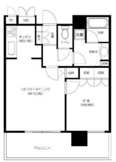 パークコート浜離宮ザ・タワー 13階 間取り図