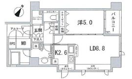 レフィール日本橋浜町 4階 間取り図