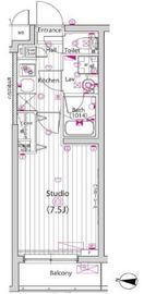 ガーラ・ヒルズ武蔵小山 4階 間取り図
