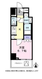 エムフラット秋葉原 603 間取り図