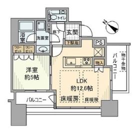 ローレルアイ恵比寿ピアース 10階 間取り図