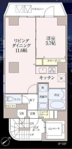 ザ・スカイグランディア神田錦町 1階 間取り図