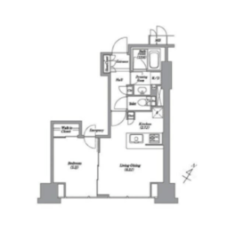 レキシントンスクエア白金高輪 2202 間取り図