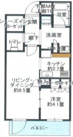 ブリリアタワーズ目黒 20階 間取り図