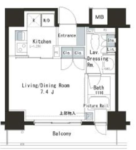 パークアクシス本郷の杜 1102 間取り図