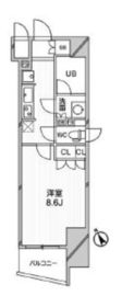 デュオステージ後楽園 802 間取り図