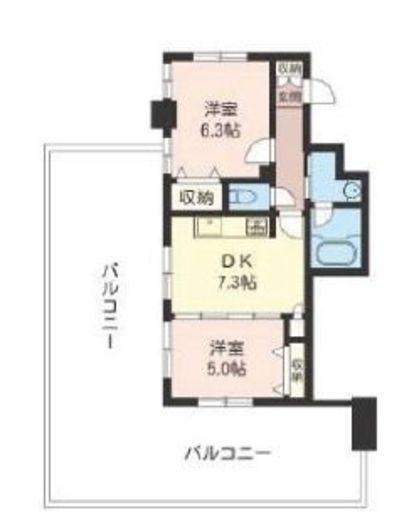 エスティメゾン三軒茶屋2 503 間取り図