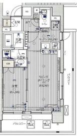 レックス海岸通りレジデンス 6階 間取り図