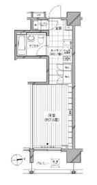 カスタリア麻布十番七面坂 405 間取り図