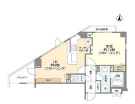 ザ･パームス代々木上原ヒルテラス 6階 間取り図