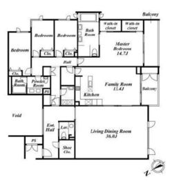 ザ・マナー西麻布 3F2 間取り図