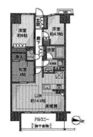 グランソシア辰巳の森海浜公園 11階 間取り図