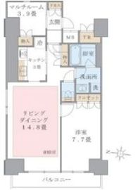 ブリリアイスト東雲キャナルコート 405 間取り図