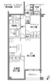 カスタリア八雲 101 間取り図