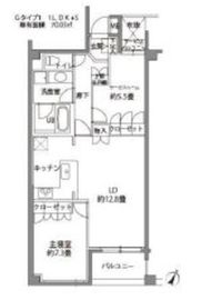 カスタリア八雲 101 間取り図