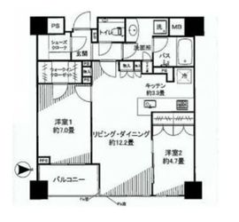 南青山マスターズハウス 4階 間取り図