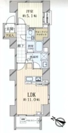 ブランズ麻布十番 6階 間取り図