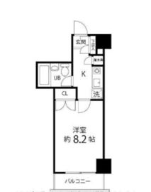 ハイリーフ芝大門 708 間取り図