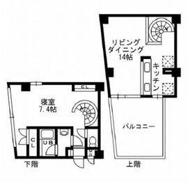 レジディア自由が丘2 502 間取り図