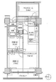 ブリリアイスト東雲キャナルコート 1009 間取り図