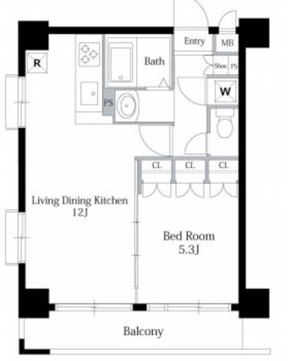LaSante広尾 (ラサンテ広尾) 602 間取り図