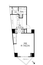 レニール本駒込 1204 間取り図