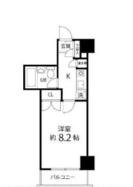 ハイリーフ芝大門 606 間取り図