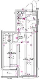 ガーラ・ヒルズ武蔵小山 4階 間取り図