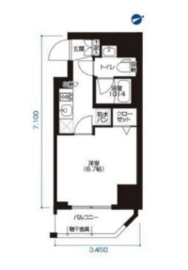 アーバネックス大森 201 間取り図